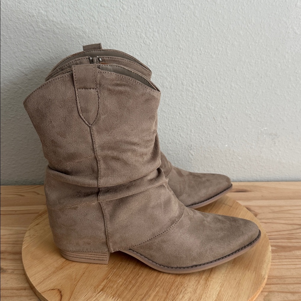 Mia Girl Womens Tawny Block Heel Cowboy Boots 8.5M - Picture 2 of 6